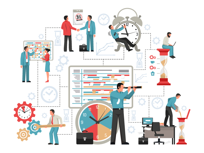 Ilustración para representar el universo del Project Manager Professional o profesional certificado PMP